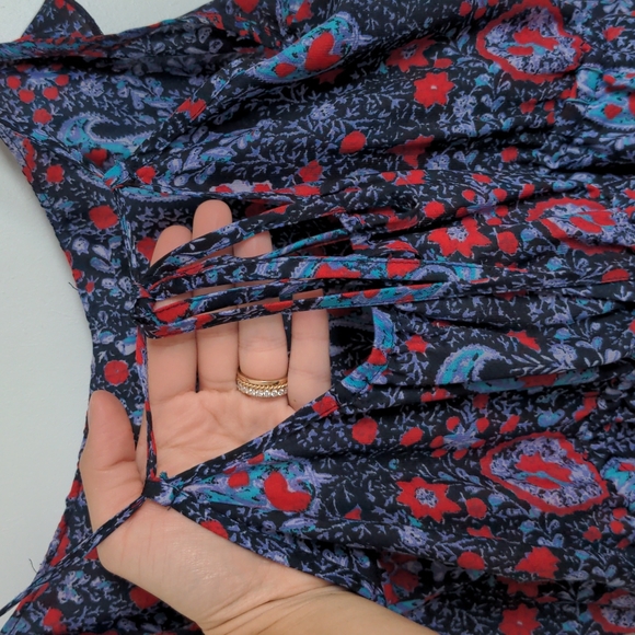 Coastal Cowgirl Floral Paisley Dress with Pockets - Picture 7 of 8